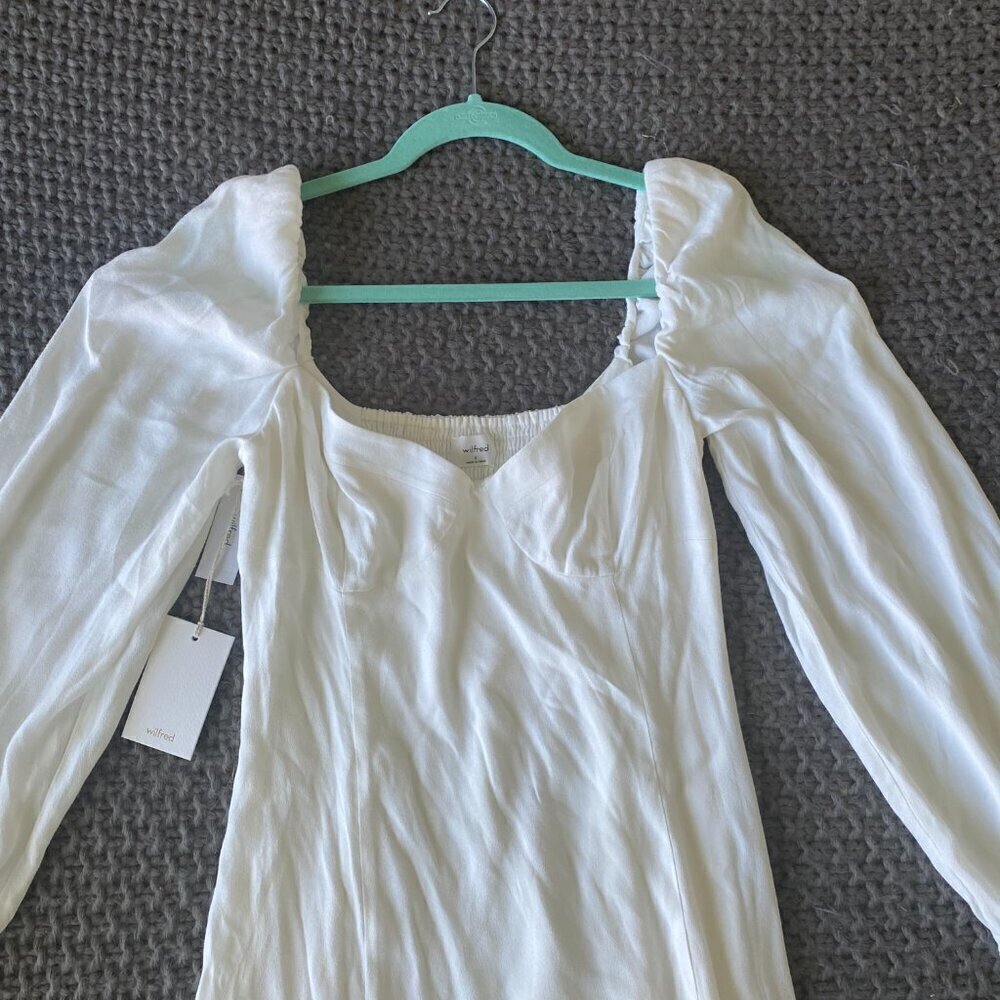 NWT Aritzia Wilfred Novella Mini Dress in Size 8 - Picture 4 of 7